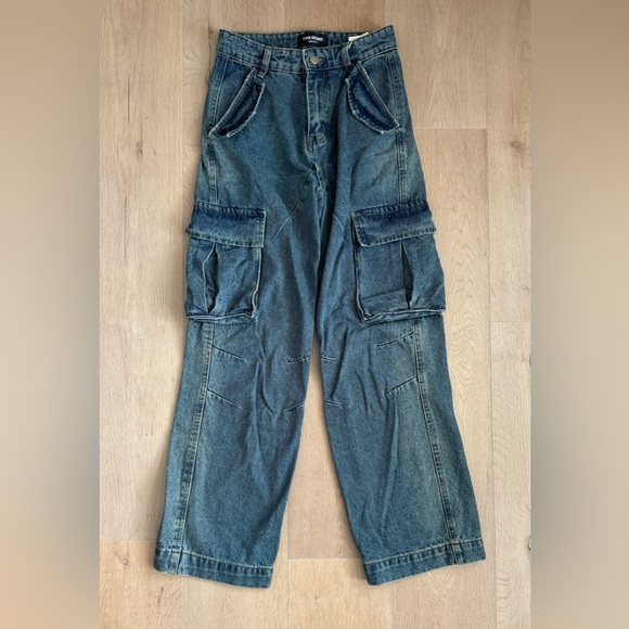 New! Denim pockets straight-leg jeans - Picture 3 of 8